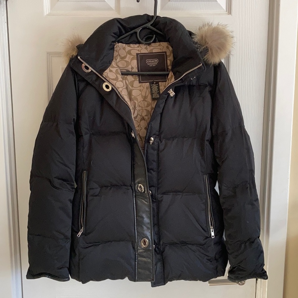 Coach Coyote Fur Puffer Jacket